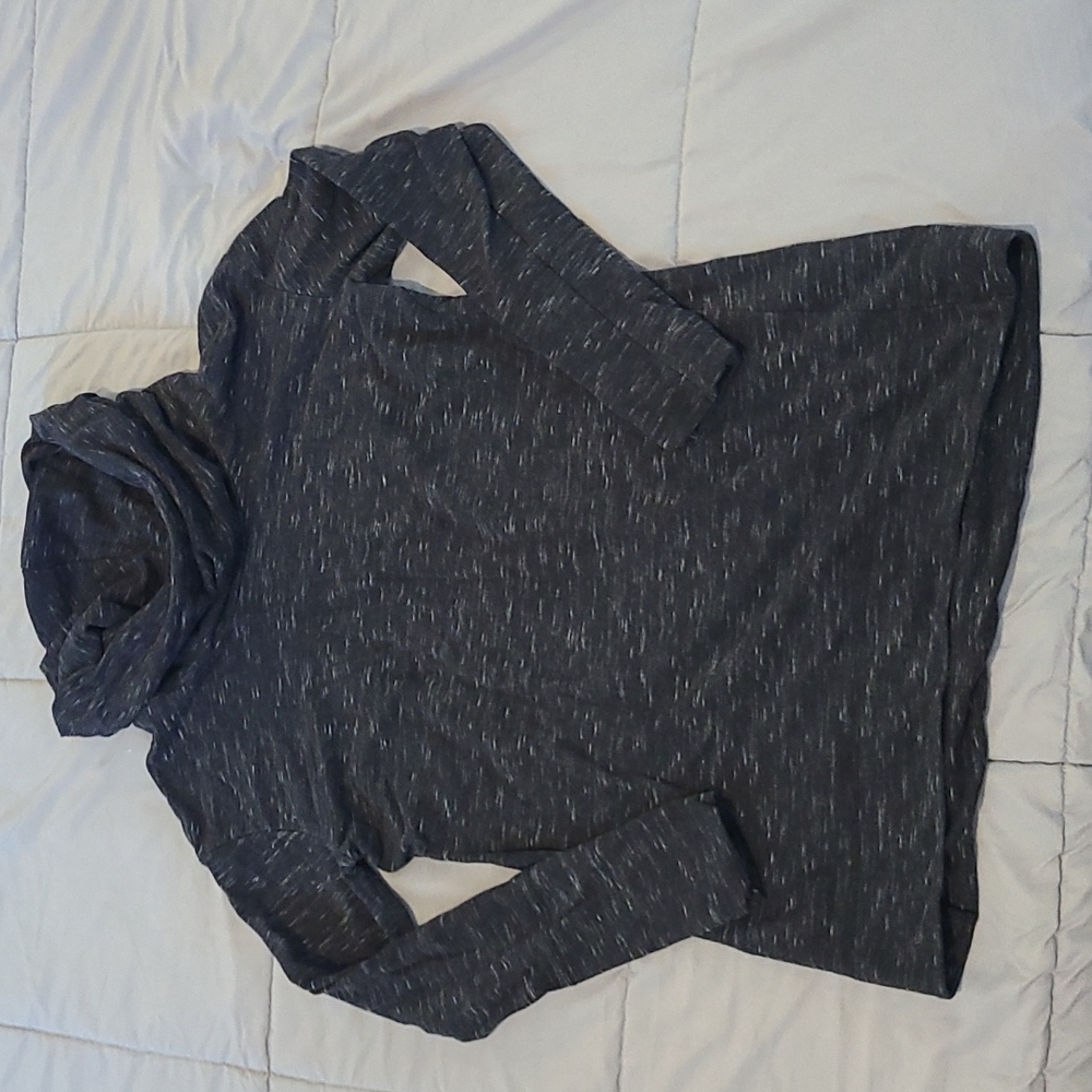 Black Oversized Neck Pullover